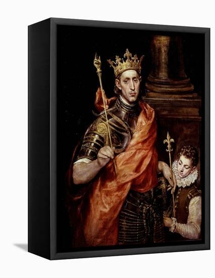 Saint Louis IX 1214-70 King of France-El Greco-Framed Premier Image Canvas