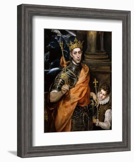 Saint Louis King of France-El Greco-Framed Giclee Print