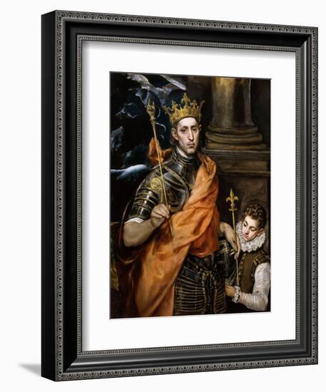 Saint Louis King of France-El Greco-Framed Giclee Print