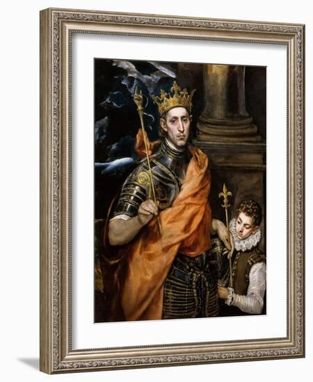 Saint Louis King of France-El Greco-Framed Giclee Print