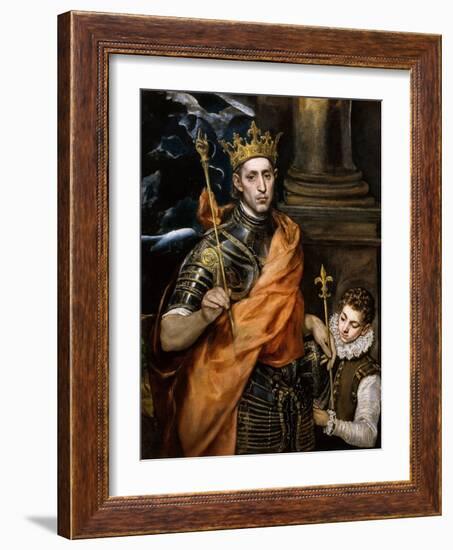 Saint Louis King of France-El Greco-Framed Giclee Print