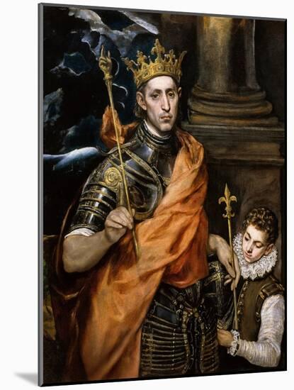 Saint Louis King of France-El Greco-Mounted Giclee Print