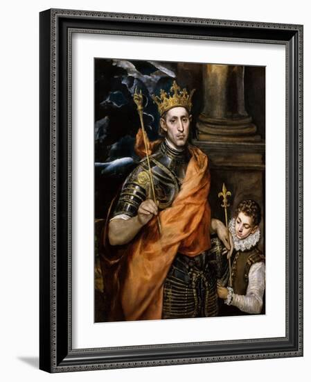 Saint Louis King of France-El Greco-Framed Giclee Print