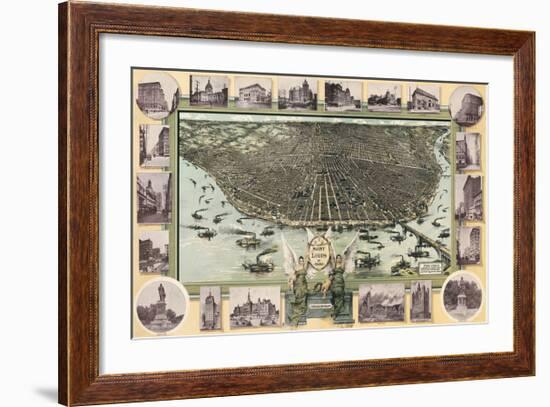 Saint Louis, Missouri in 1896-Graf-Framed Giclee Print