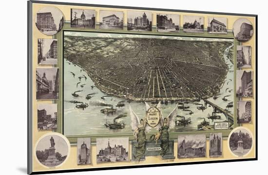 Saint Louis, Missouri in 1896-Graf-Mounted Art Print