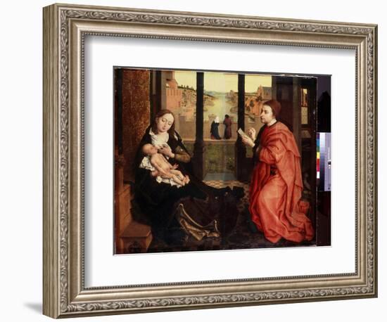 Saint Luc Dessinant La Vierge (Saint Luke Drawing the Virgin). Peinture De Rogier (Roger) Van Der W-Rogier van der Weyden-Framed Giclee Print