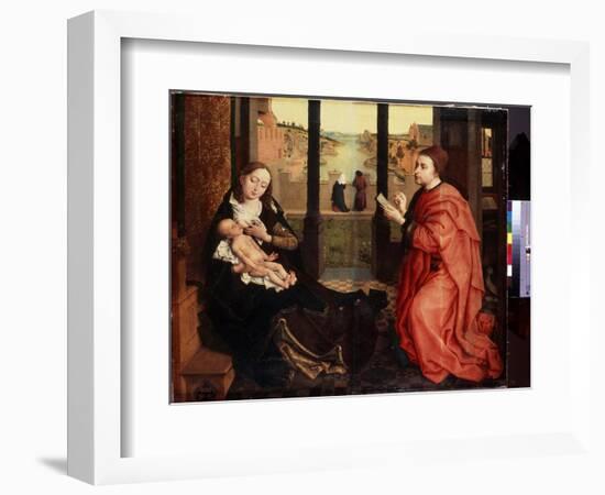 Saint Luc Dessinant La Vierge (Saint Luke Drawing the Virgin). Peinture De Rogier (Roger) Van Der W-Rogier van der Weyden-Framed Giclee Print