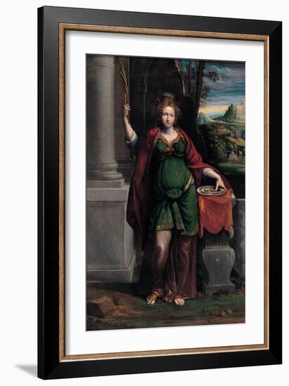 Saint Lucy, 1535-1540-Benvenuto Tisi Da Garofalo-Framed Giclee Print