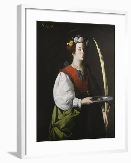 Saint Lucy, C.1625-1630-Francisco de Zurbarán-Framed Giclee Print