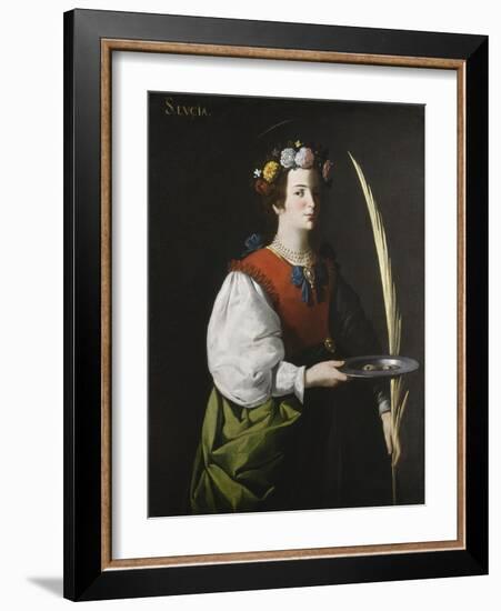 Saint Lucy, C.1625-1630-Francisco de Zurbarán-Framed Giclee Print