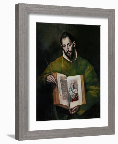 Saint Luke Evangelist-El Greco-Framed Giclee Print