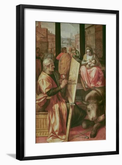 Saint Luke Painting the Virgin Mary-Frans Floris-Framed Giclee Print