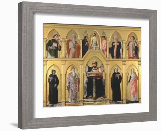 Saint Luke Polyptych-Andrea Mantegna-Framed Giclee Print