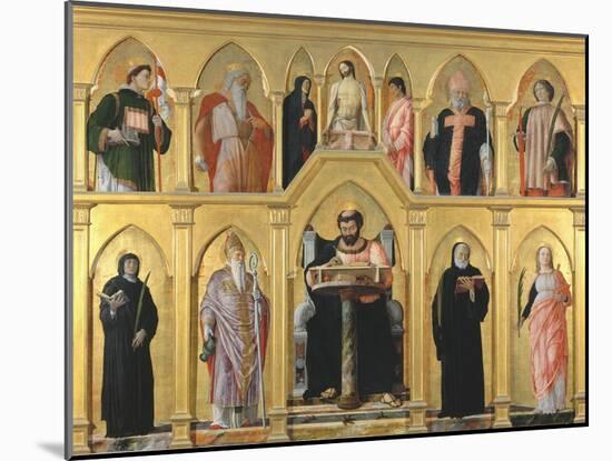 Saint Luke Polyptych-Andrea Mantegna-Mounted Giclee Print