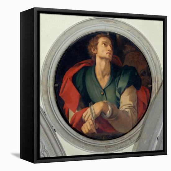 Saint Luke-Jacopo da Carucci Pontormo-Framed Premier Image Canvas