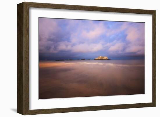 Saint Malo Bretagne Pink Mood-Philippe Manguin-Framed Photographic Print