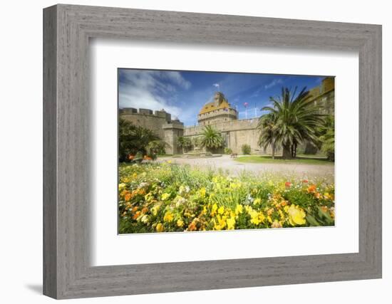 Saint Malo Castle In Bretagne-Philippe Manguin-Framed Photographic Print