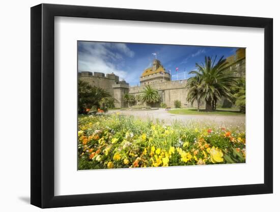 Saint Malo Castle In Bretagne-Philippe Manguin-Framed Photographic Print