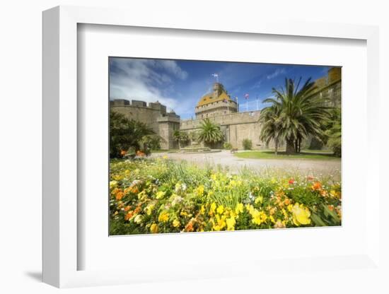 Saint Malo Castle In Bretagne-Philippe Manguin-Framed Photographic Print