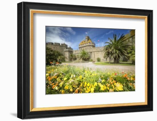 Saint Malo Castle In Bretagne-Philippe Manguin-Framed Photographic Print