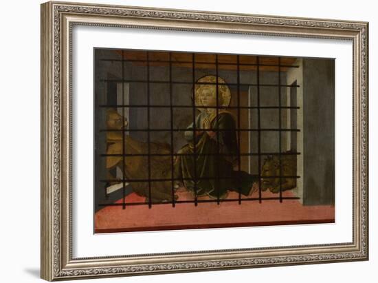 Saint Mamas in Prison Thrown to the Lions, 1455-1460-Fra Filippo Lippi-Framed Giclee Print