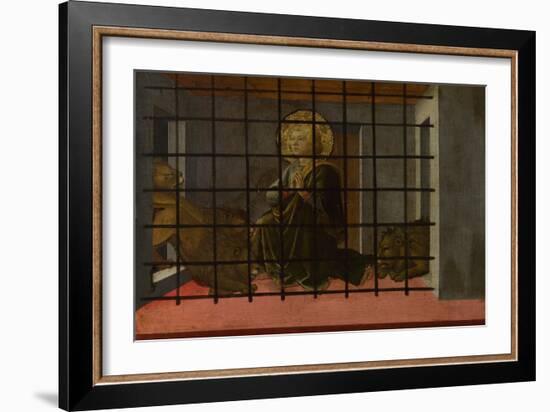 Saint Mamas in Prison Thrown to the Lions, 1455-1460-Fra Filippo Lippi-Framed Giclee Print