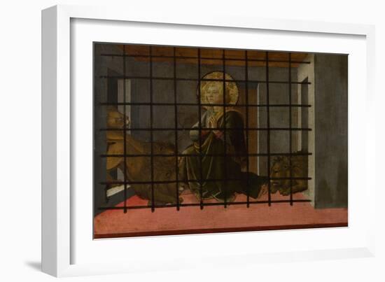 Saint Mamas in Prison Thrown to the Lions, 1455-1460-Fra Filippo Lippi-Framed Giclee Print