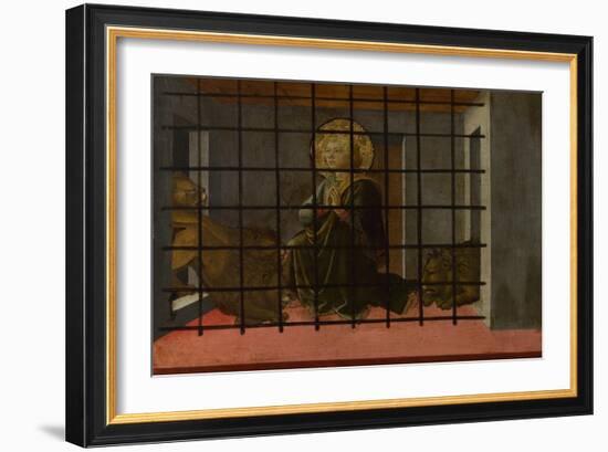 Saint Mamas in Prison Thrown to the Lions, 1455-1460-Fra Filippo Lippi-Framed Giclee Print