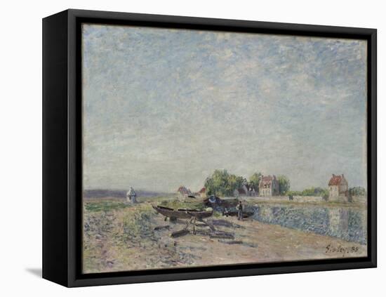 Saint-Mammès, Loing Canal, 1885 (Oil on Canvas)-Alfred Sisley-Framed Premier Image Canvas