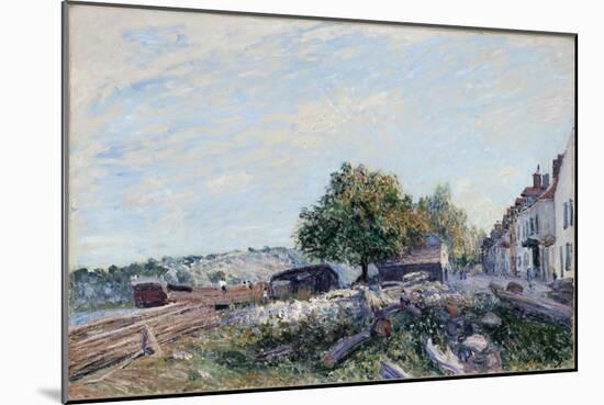 Saint-Mammès. Morning, 1884-Alfred Sisley-Mounted Giclee Print