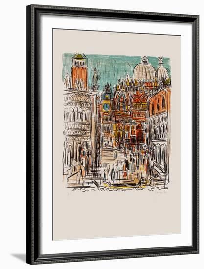 Saint Marc à Venise-André Cottavoz-Framed Premium Edition