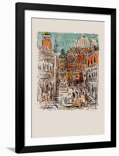 Saint Marc à Venise-André Cottavoz-Framed Premium Edition