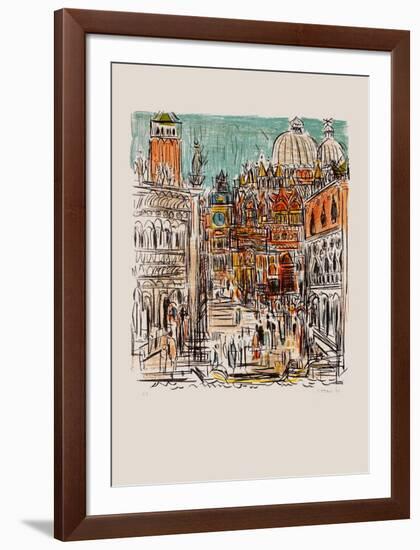 Saint Marc à Venise-André Cottavoz-Framed Premium Edition