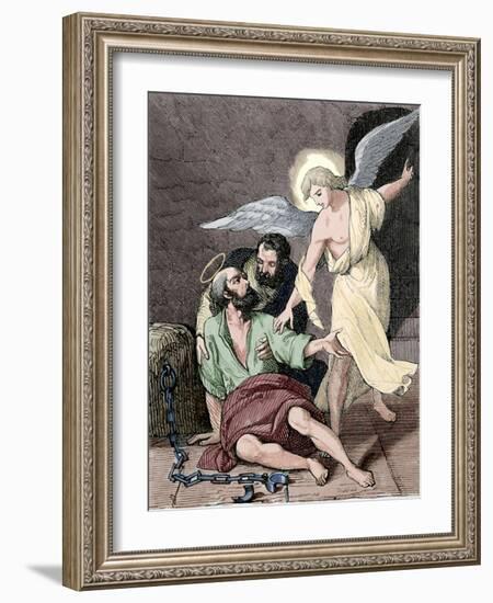 Saint Marcelino and Saint Peter, Martyrs, Rome, 304 Ad-null-Framed Giclee Print