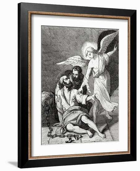 Saint Marcelino and Saint Peter. Martyrs. Rome, 304 Ad.-null-Framed Giclee Print