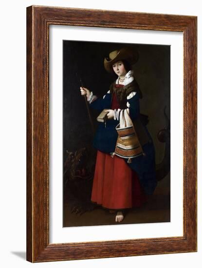 Saint Margaret, 1630-1634-Francisco de Zurbarán-Framed Giclee Print