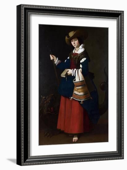 Saint Margaret, 1630-1634-Francisco de Zurbarán-Framed Giclee Print