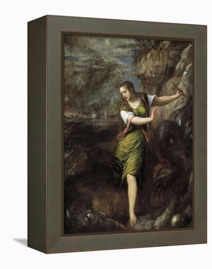 Saint Margaret, C. 1565-Titian (Tiziano Vecelli)-Framed Premier Image Canvas