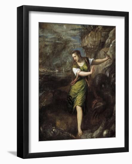 Saint Margaret, C. 1565-Titian (Tiziano Vecelli)-Framed Giclee Print