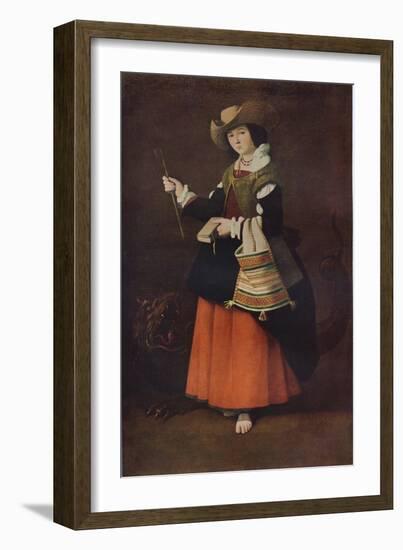 Saint Margaret of Antioch, c1630, (1937)-Francisco de Zurbaran-Framed Giclee Print