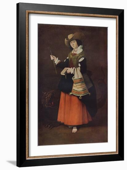 Saint Margaret of Antioch, c1630, (1937)-Francisco de Zurbaran-Framed Giclee Print