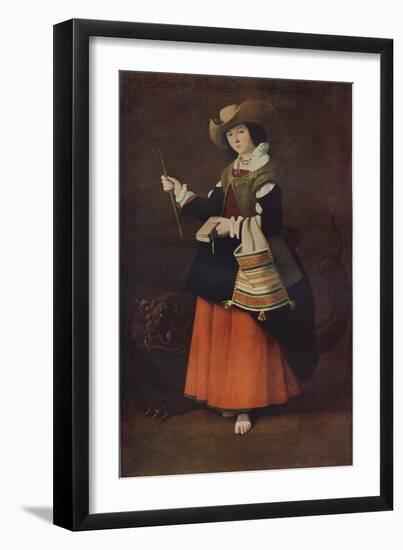 Saint Margaret of Antioch, c1630, (1937)-Francisco de Zurbaran-Framed Giclee Print