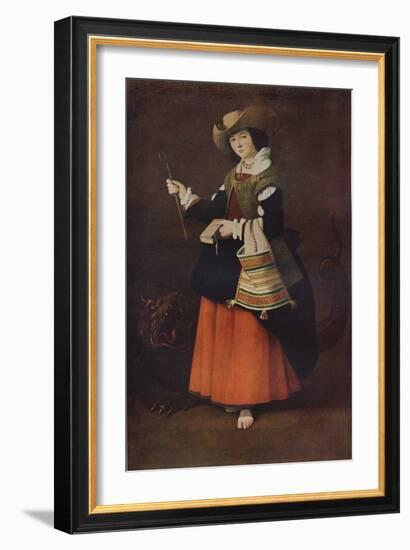 Saint Margaret of Antioch, c1630, (1937)-Francisco de Zurbaran-Framed Giclee Print