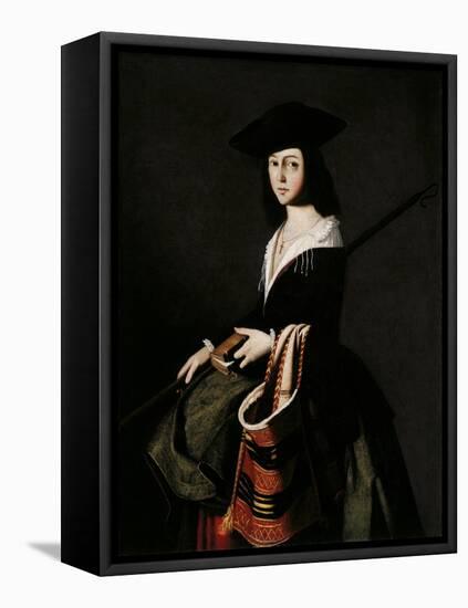 Saint Margaret-Francisco de Zurbarán-Framed Premier Image Canvas