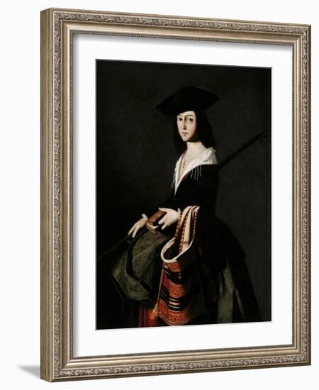 Saint Margaret-Francisco de Zurbarán-Framed Giclee Print