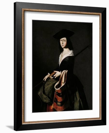 Saint Margaret-Francisco de Zurbarán-Framed Giclee Print