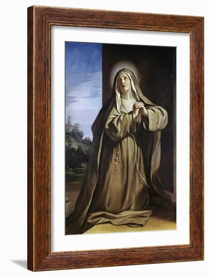 Saint Margarita Da Cortona-Guercino (Giovanni Francesco Barbieri)-Framed Giclee Print