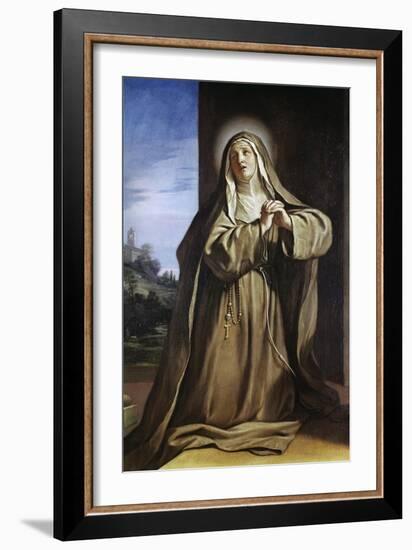 Saint Margarita Da Cortona-Guercino (Giovanni Francesco Barbieri)-Framed Giclee Print
