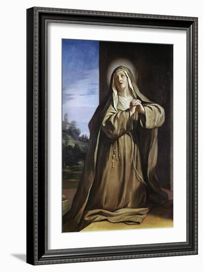 Saint Margarita Da Cortona-Guercino (Giovanni Francesco Barbieri)-Framed Giclee Print