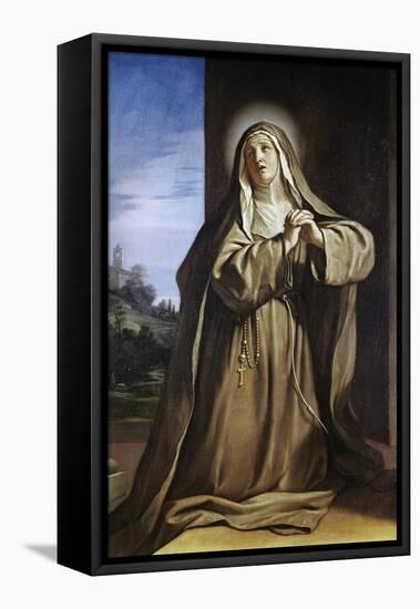 Saint Margarita Da Cortona-Guercino (Giovanni Francesco Barbieri)-Framed Premier Image Canvas